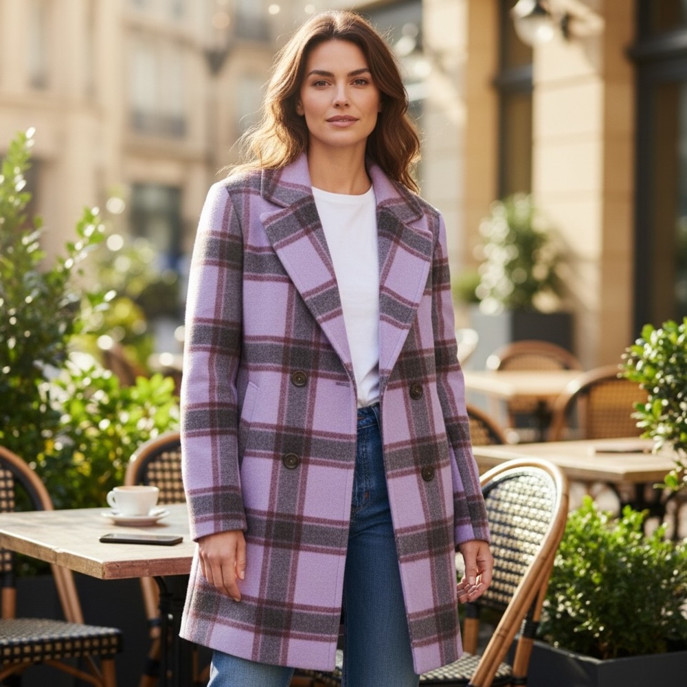 Time and Tru’s Brushed Flannel Coat XS/S